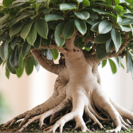 ficus-ginseng-bonsai-racines-feuilles