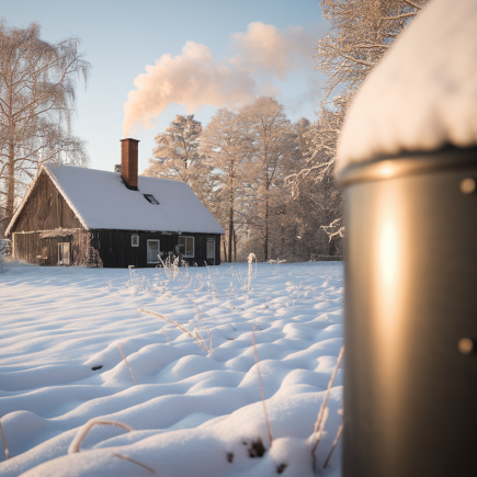 maison-rustique-neige-cuve-fioul-cheminee-fumee
