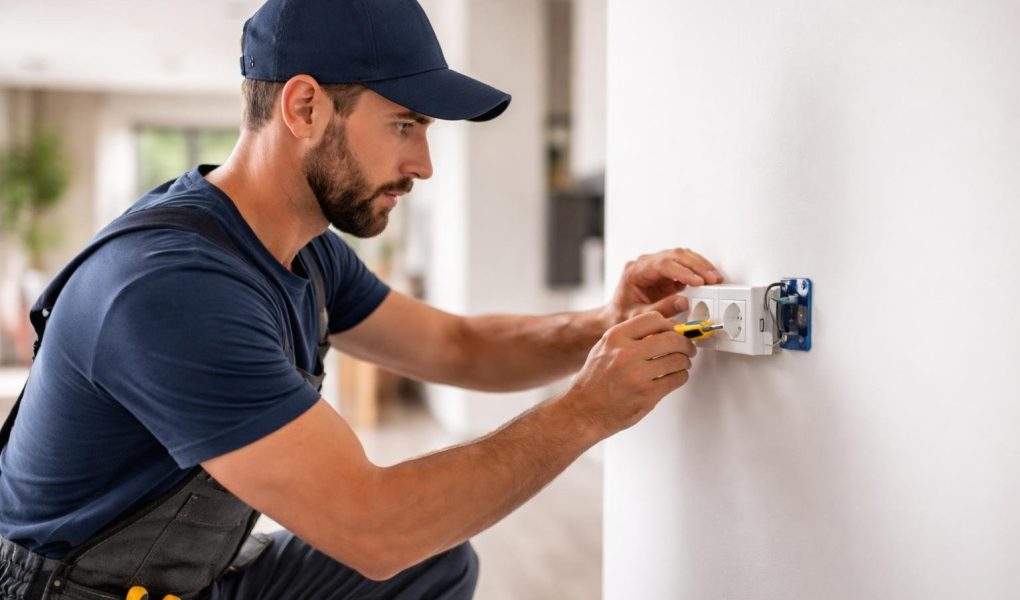 electricien-installe-prise-maison-moderne