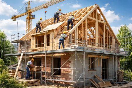 chantier-surelevation-maison-ouvriers-grue