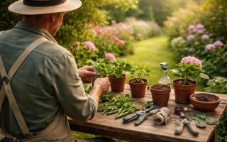 jardinier-preparation-boutures-table-bois