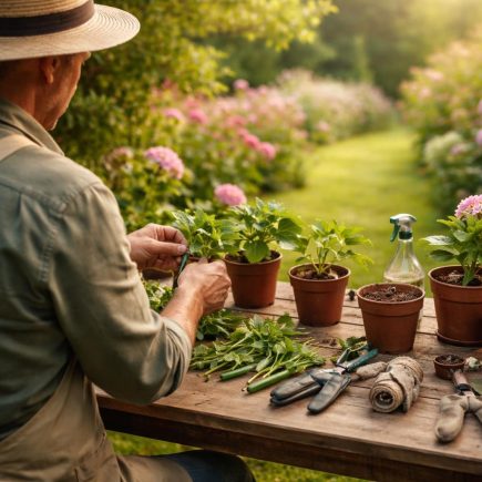 jardinier-preparation-boutures-table-bois