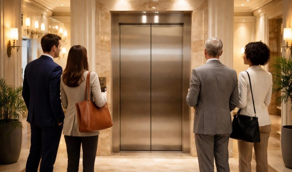 hall-elegant-ascenseur-personnes-éclairage